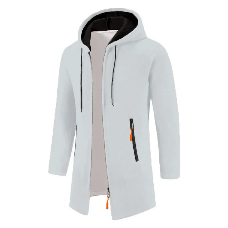 Men’s Outdoor Fleece-Lined Zipper Hoodie – Warm, Casual, and Stylish Winter Sweatshirt - 3KDyn